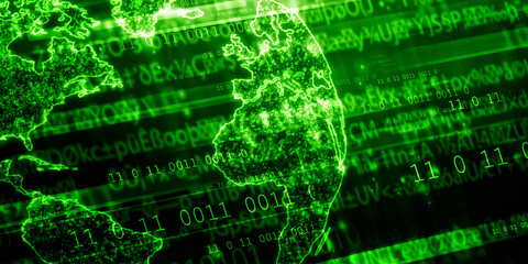 2d illustration world map abstract background
