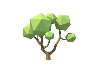 cartoon tree isolated - 563097673