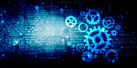 2d rendering illustration gear Network 