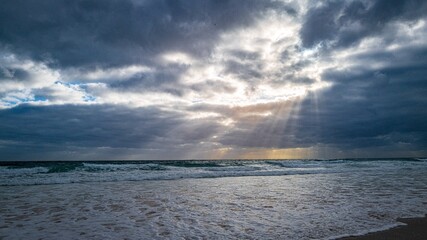 Obraz premium Storm over ocean