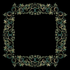 Decorative frames, Retro ornamental frame, Vintage rectangle ornaments and ornate border