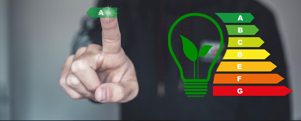 Light bulb is located on the soil, and plant are growing with growth graph.Renewable energy generation is essential in the future. Alternative sources of energy.Green energy development.