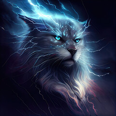 Thunder cat spirit animal - By Generative AI