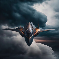 Advanced stealth fighter aircraft.