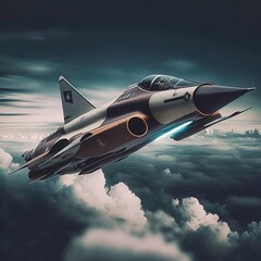 Advanced stealth fighter aircraft.