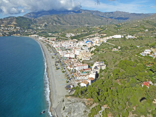 	
Paragliding above La Herradura, Spain	