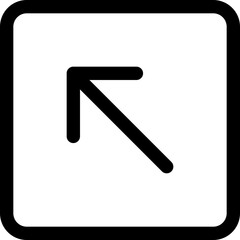 Arrow upper left icon