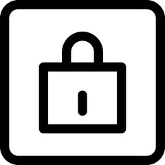 Security lock password icon