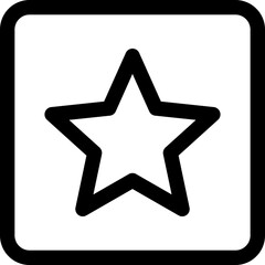 Obraz premium Star favourite icon
