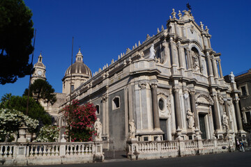 Fototapeta na wymiar Cathedral of Catania, Sicily, Italy