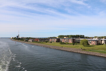 Fototapeta na wymiar River Unterwarnow around Warnemünde Rostock, Germany