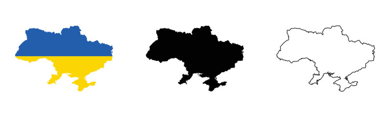 Obraz premium Map of Ukraine