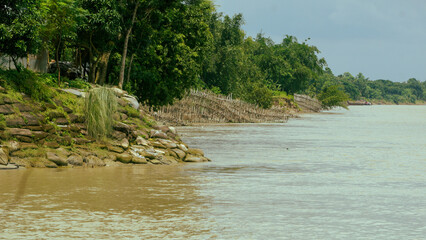 This is a view of Madhumati-Garai river bank in Bangladesh. Beautiful river of Bangladesh.