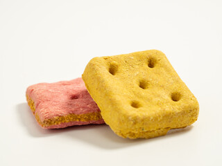 Dog treats. Treats for dogs on a white background.