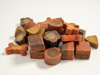 Dog treats. Treats for dogs on a white background.