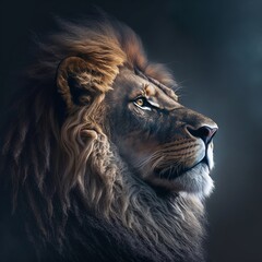 Naklejka premium Lion's Future: Understanding the challenges and opportunities for lion conservation in the 21st century