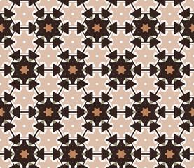 Abstract geometric pattern. A seamless background, vintage texture.