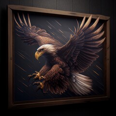 eagle, cosmic eagle, cosmos, star, animal, generated by ai