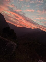 Fototapeta premium sunset clouds in uttarakhand