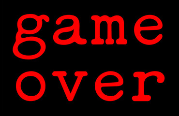 Game over text message