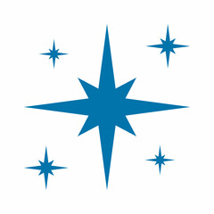 Fototapeta premium Star north quality vector illustration cut