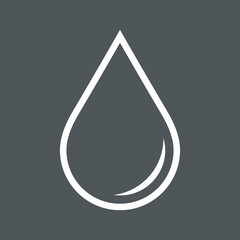 Water drop droplet raindrop icon illustration cut