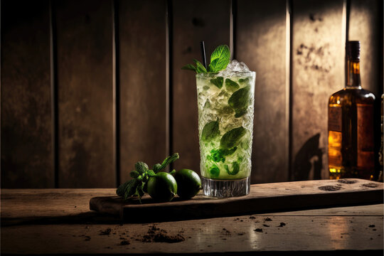 he Cooling Mojito: A Minty Mix of Rum, Lime and Sugar