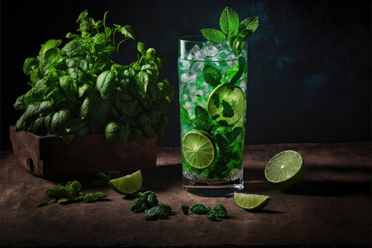 he Cooling Mojito: A Minty Mix of Rum, Lime and Sugar