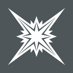 Star north quality vector illustration cut