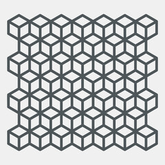 Geometric seamless background tile quality vector illustration cut