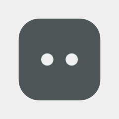 Button clasp sewing quality vector illustration cut