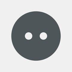 Button clasp sewing quality vector illustration cut