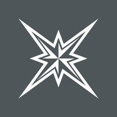 Obraz premium Star north quality vector illustration cut