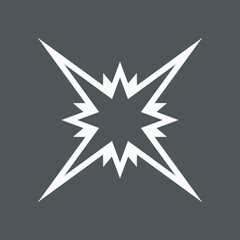 Star north quality vector illustration cut