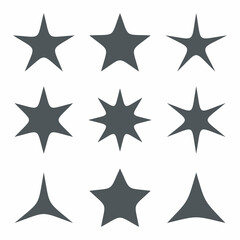 Star Classic rating icon web quality vector illustration cut