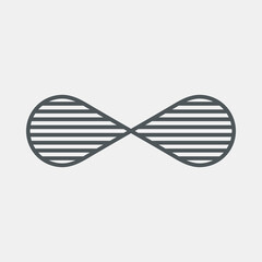 Eternity infinity symbol quality vector illustration cut