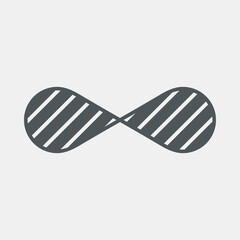 Eternity infinity symbol quality vector illustration cut