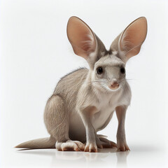 Bilby full body image with white background ultra realistic




