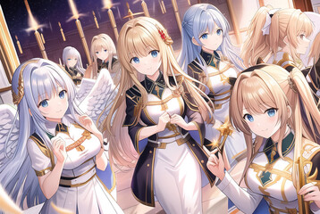 an army of angels is gathering and awaiting the Almighty'S command to strike the sinful Earth
