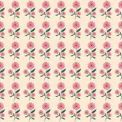 seamless floral pattern. regularly arranged floral design. floral pattern illustration.