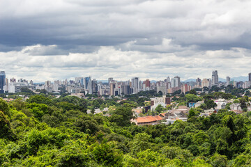 Panoramic View of Curitiba City and Buildings