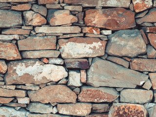 Ancient medieval stone wall texture background