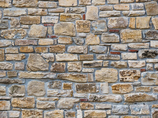 Ancient medieval stone wall texture background