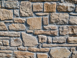 Ancient medieval stone wall texture background