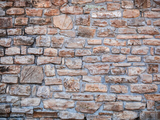 Ancient medieval stone wall texture background