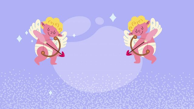 cupid angels love characters animation