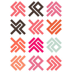 Asemic Glyph writing hieroglyph imitation abstract illustration