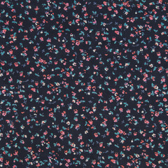 Texture - dark blue fabric with floral pattern
