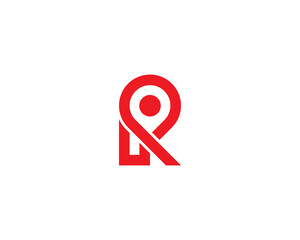initial Letter R Pin Map Location Logo Concept sign symbol icon Element Design. Geotag, Place, Mark, Pinpoint Logotype. Vector illustration template