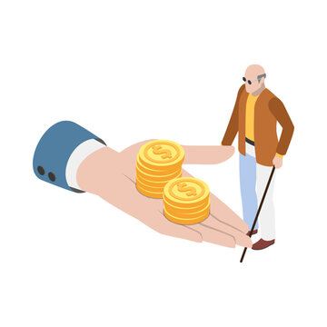 Social Security Isometric Icon